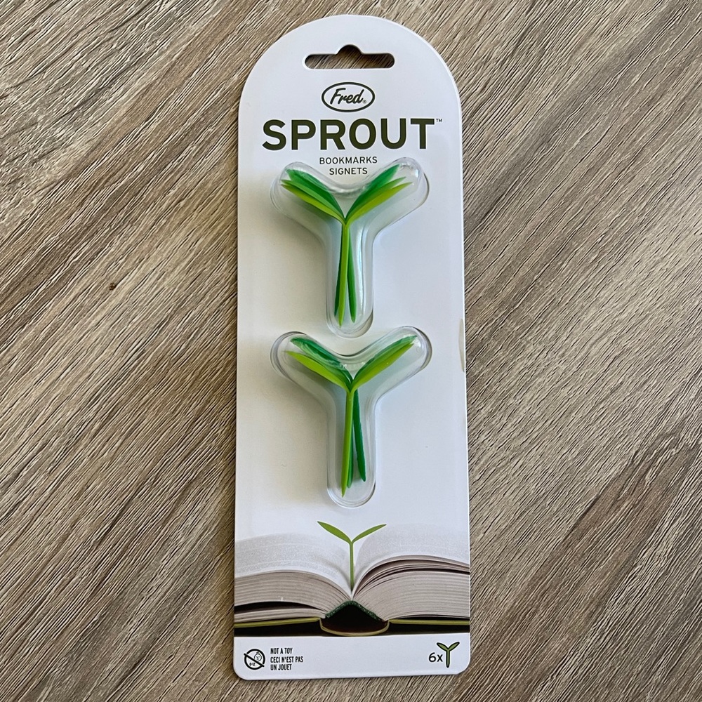 FRED LITTLE SPROUTS GREEN BOOKMARKS SET OF 6 - NEW
